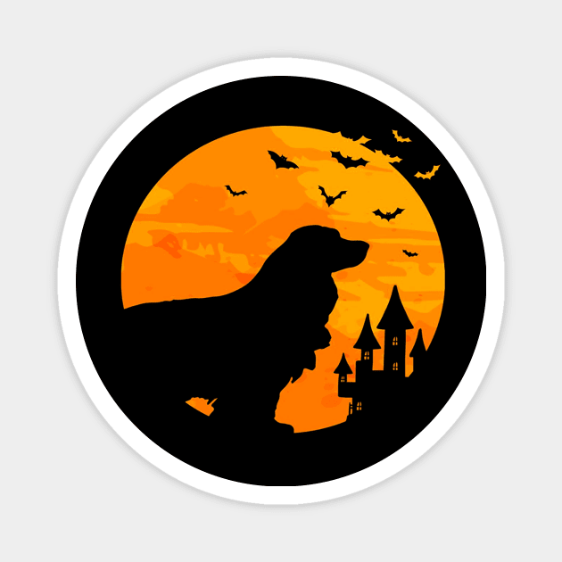 Cocker Spaniel Tee Scary Halloween Magnet by klausgaiser